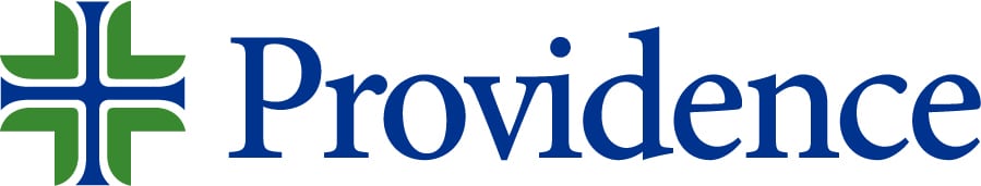 Logo with a medical cross that reads Providence