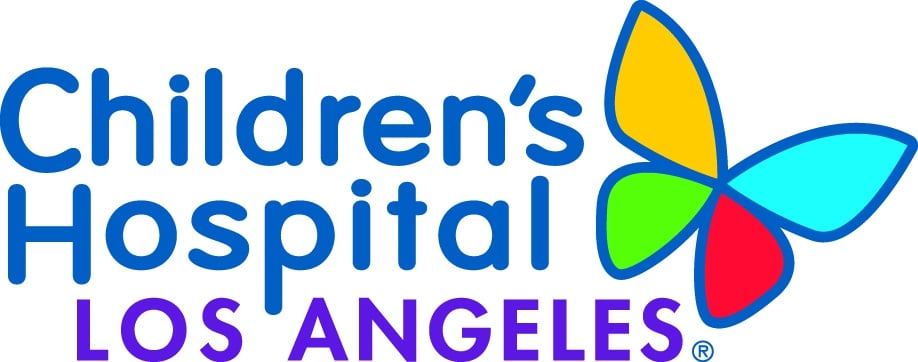 Logo with butterfly reading Children's Hospital of Los Angeles