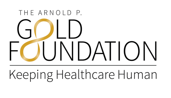 Logo reading Arnold P. Gold Foundation Keeping Healthcare Human