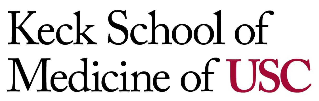 Logo that reads Keck School of Medicine of USC