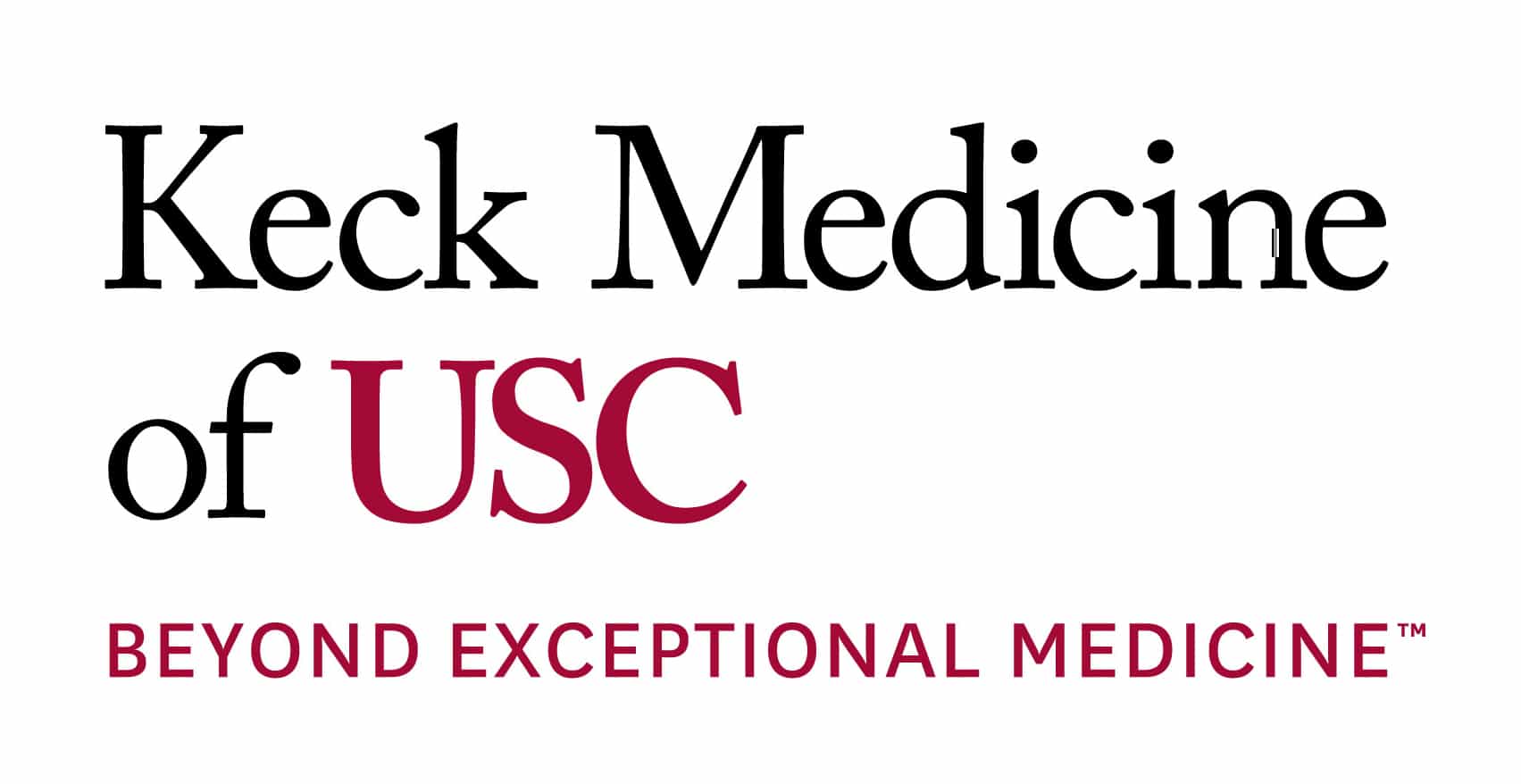 Logo that reads Keck Medicine of USC Beyond Exceptional Medicine