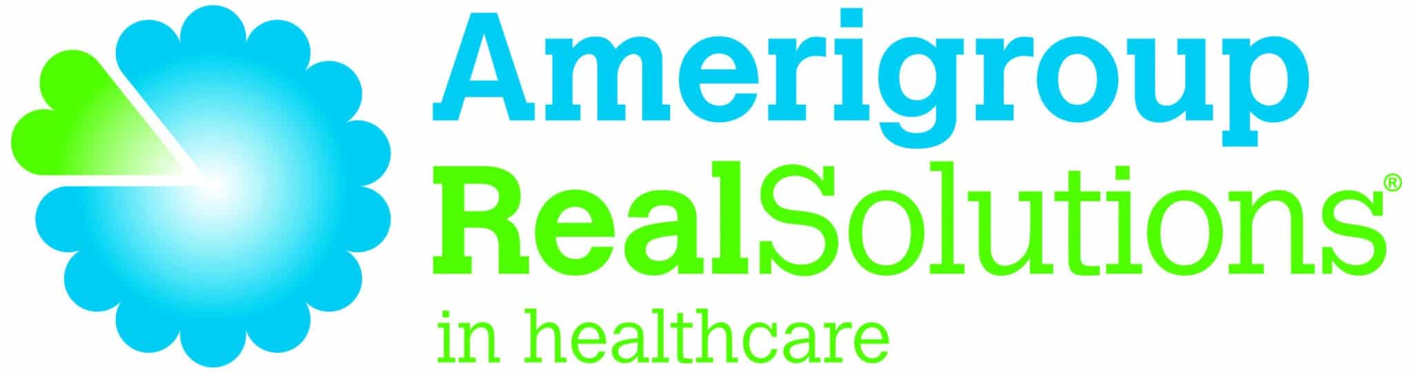 Logo reading Amerigroup Real Solutions in healthcare