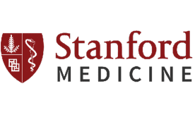 logo with a shield that reads Stanford Medicine