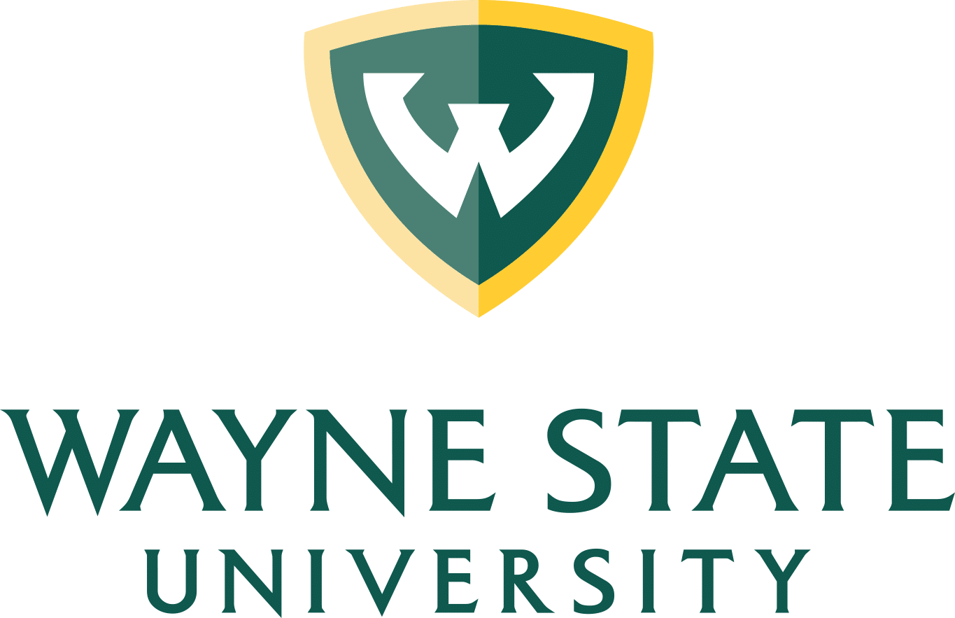 Logo reading Wayne State University