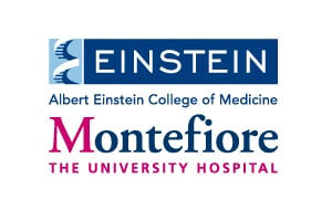 Logo reading Albert Einstein College of Medicine Montefiore The University Hospital