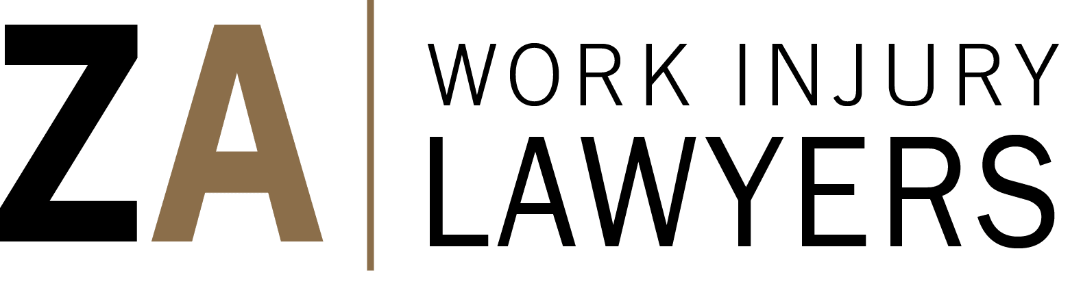 Logo that reads ZA work injury lawyers