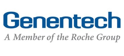 Logo reading Genentech A Member of the Roche Group