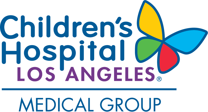 Image of a butterfly and the words Children's Hospital of Los Angeles Medical Group