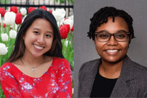 Photo of NMF scholars Hang Nguyen and Sydney Butler, MPH